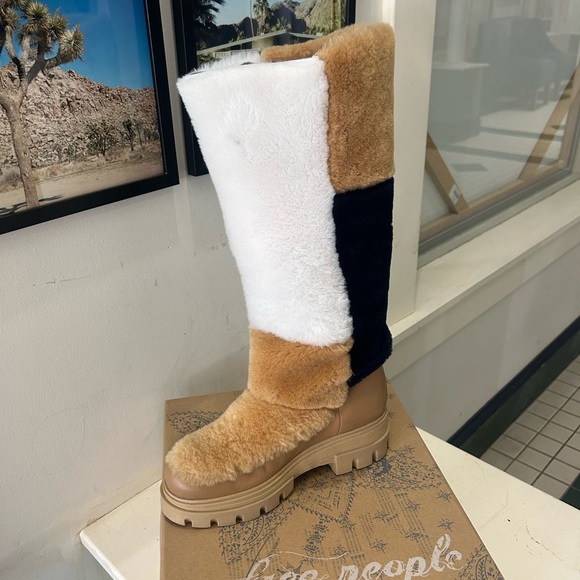 Free People Happy Thoughts Faux Fur Boots - Picture 5 of 5